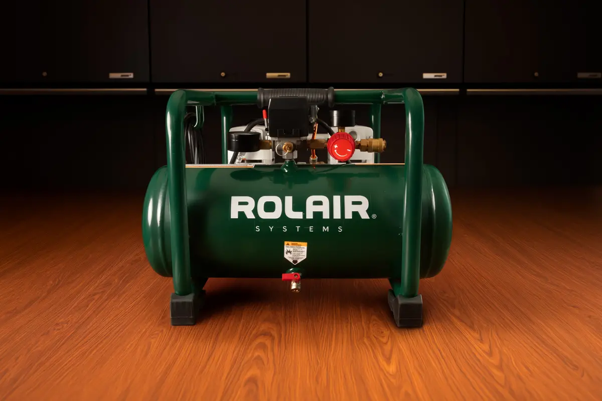 Rolair Jc20 2 Hp Oil-Free Direct Drive Air Compressor 1