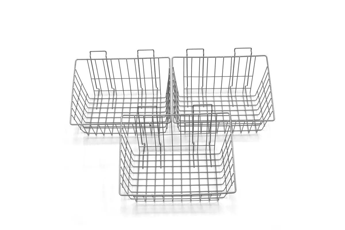 Proslat Slatwall 15" X 11" Basket - 3 Pack 1
