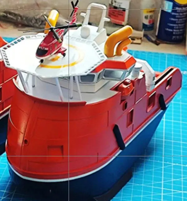 1/144 Q Version Rc Marine Engineering Ship Model Kit 2