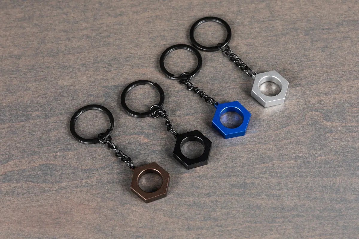 Aluminum Hex Keychain 1