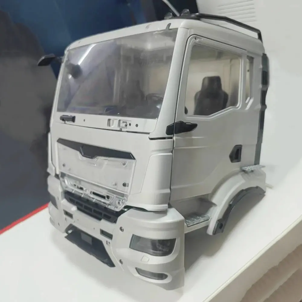 Metal Cab With Interior For 1/14 Tamiya Man Tgx Rc Dump Truck 1