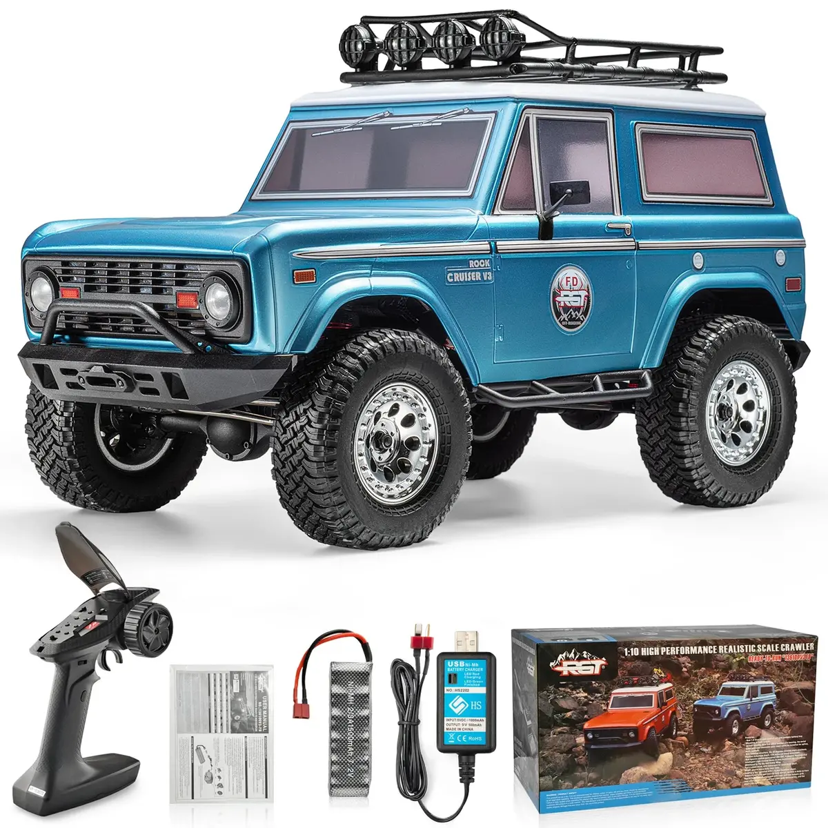 Rgt 1/10 4Wd Off Road  Rc Crawler Rock Cruiser Rtr 1