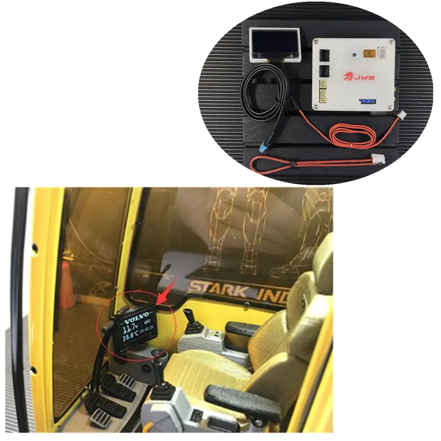 Meter Set For 1/12 Remote Control Draulic Excavator Cat Volvo 1