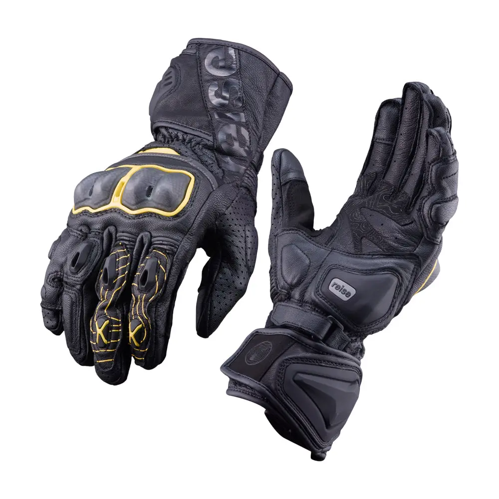 Rhodes - Full Gauntlet Touring Gloves (Yellow) 1
