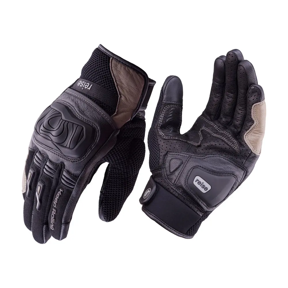 Austra - Urban Motorcycle Riding Gloves (Sand) 1