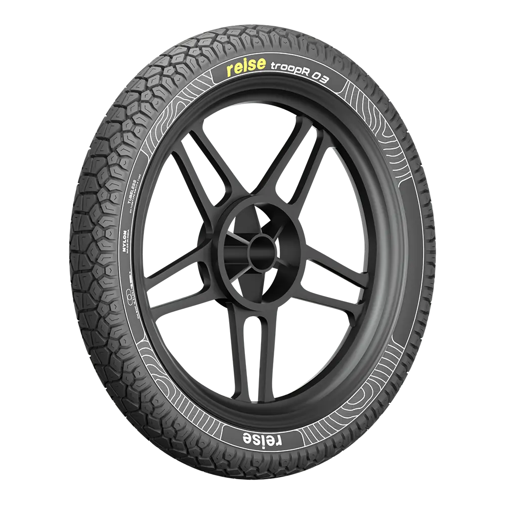 Troopr 03 80/100-17 53P Rear Tubeless Tyre 1