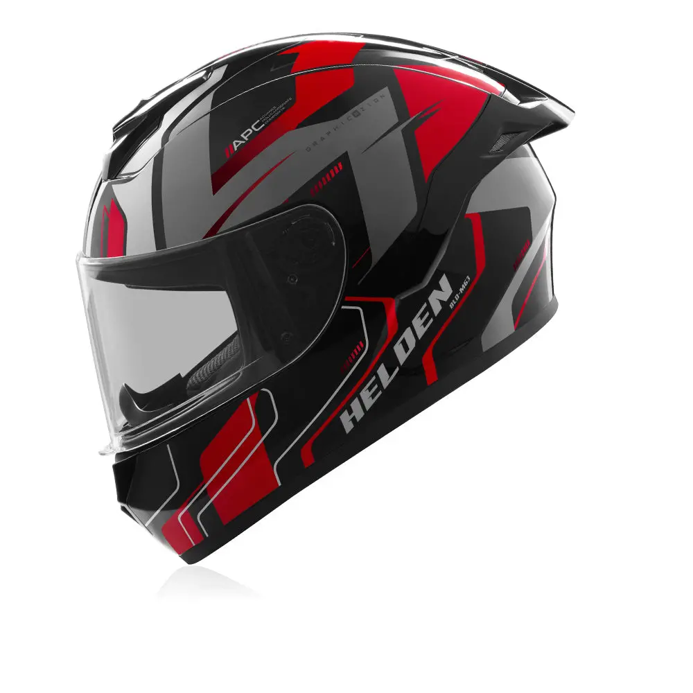 Helden Helmet - Red / Black Gloss 1