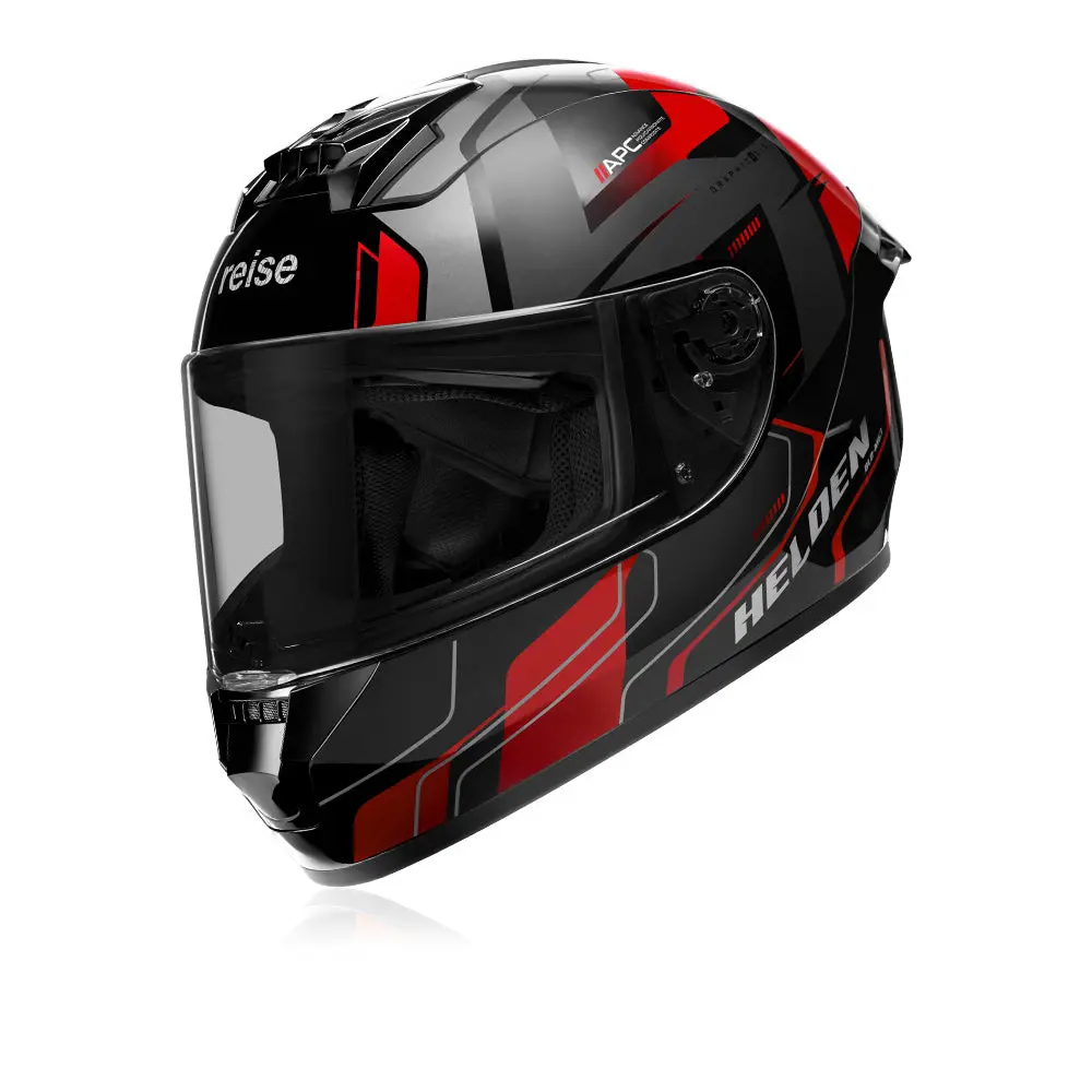 Helden Helmet - Red / Black Gloss 2