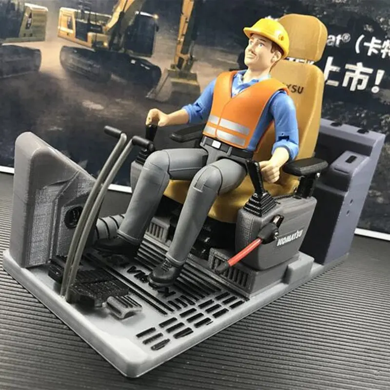 Cab Interior Seat Sets For 1/12  Remote Control  Komatsu Hydraulic Excavator 1