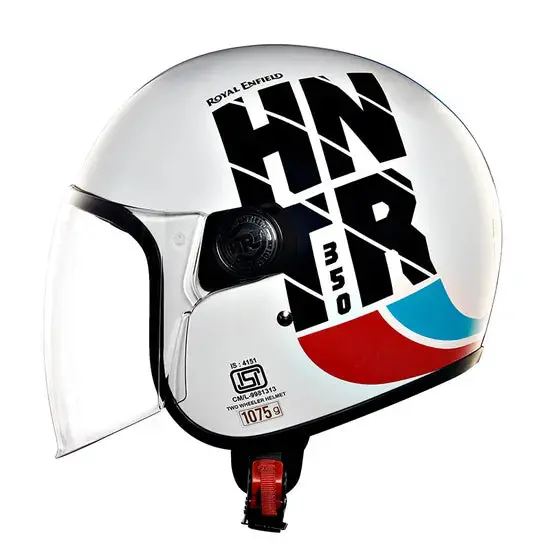 Royal Enfield Hunter Copter Half-Face Helmet-White 1