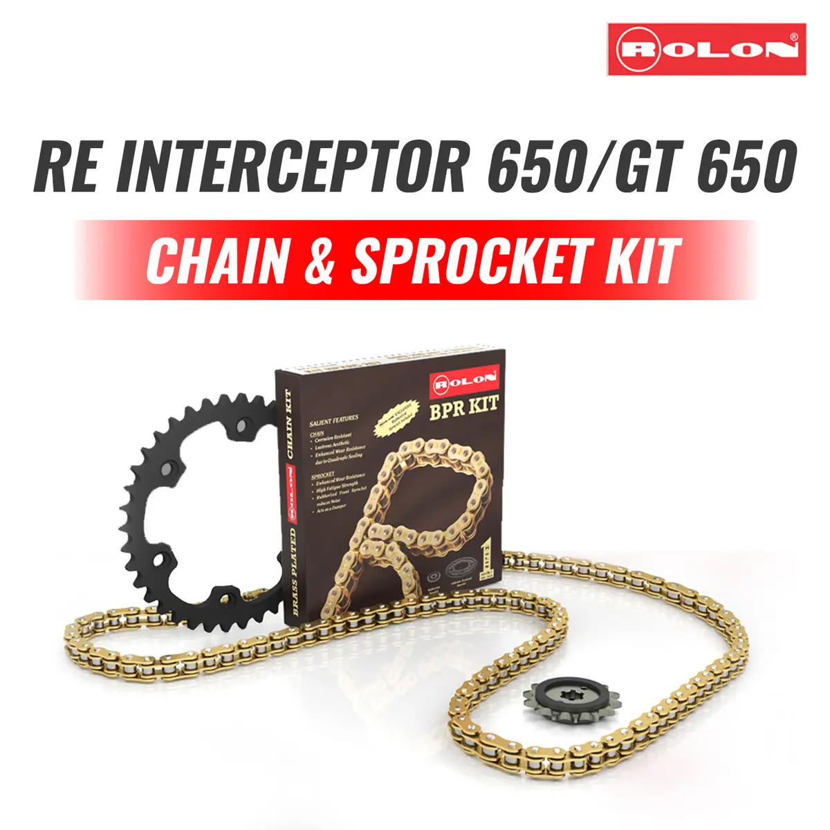 Chain Sprocket For Royal Enfield Interceptor 650/Gt 650-Rolon Brass 1