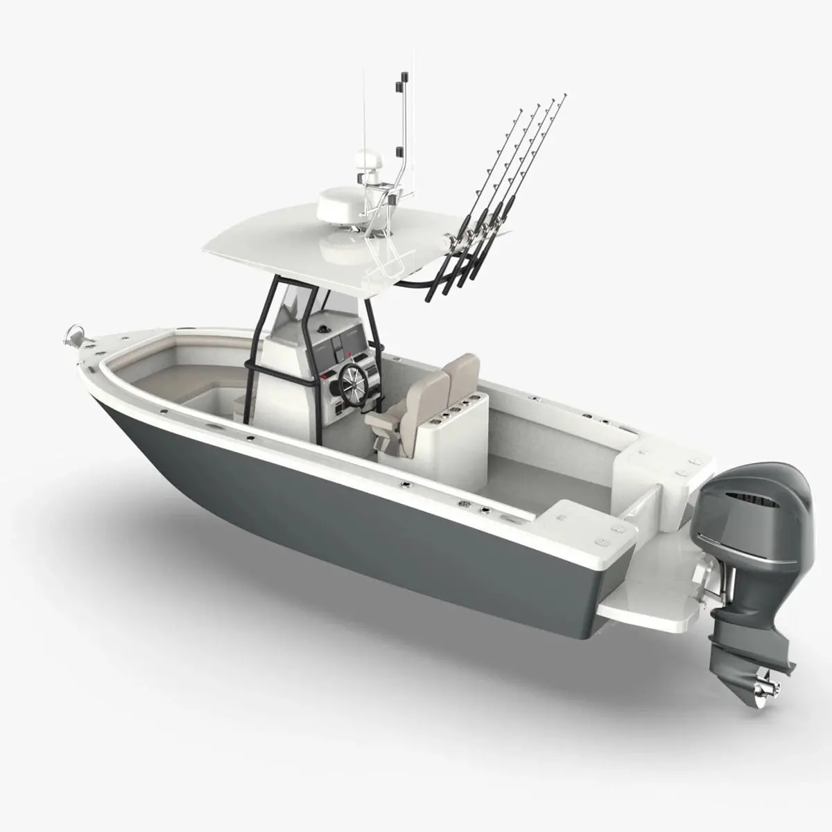 1/9  18Ft Remote Control Fishing Boat 3D Print Kit 1