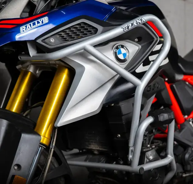 Zana Upper Fairing Guard For Bmw G 310 Gs – Silver Stainless Steel Protection 1
