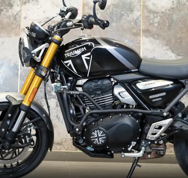 Zana Crash Guard With Slider Black For Triumph Speed 400 2