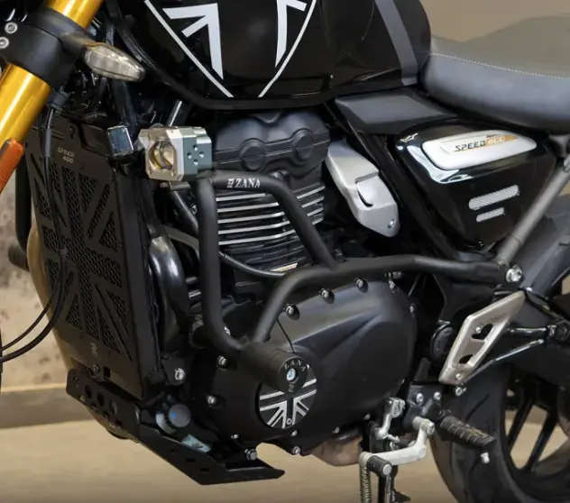 Zana Crash Guard With Slider Black For Triumph Speed 400 1