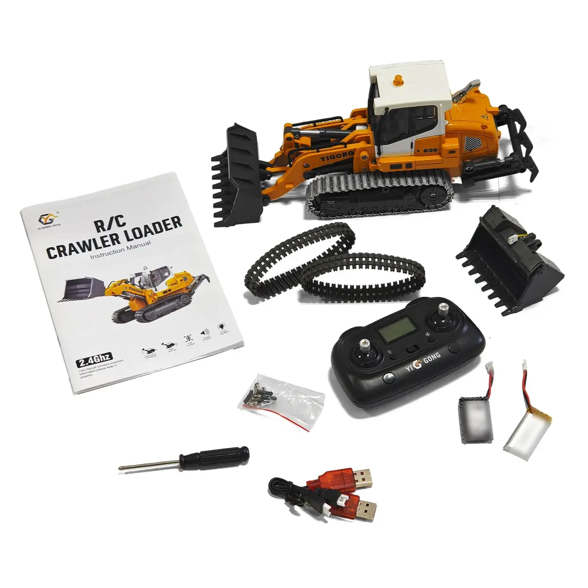 1/50 Rc Loader Metal Bucket Crawler 636 Rtr 1