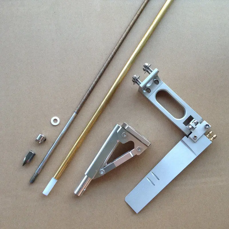 Remote Control Gasoline Boat 6.35Mm Adjustable Length Shaft Bracket 6.35 Flexible Shaft 160Mm Double Water Inlet Rudder 1