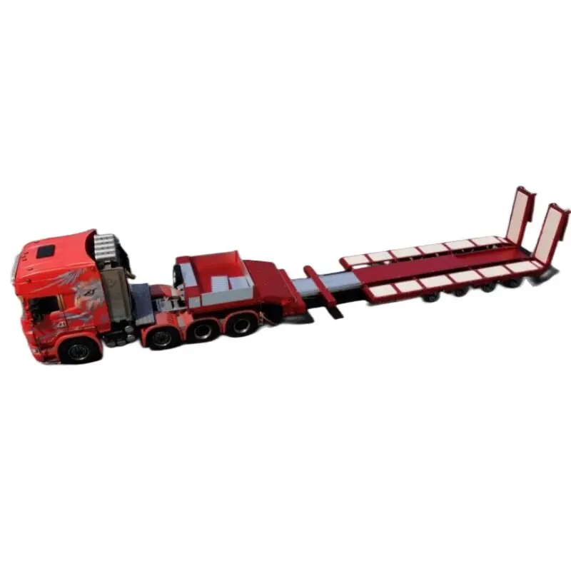 Metal Trailer  For 1/14 Tamiya Rc Tractor Rc Hydraulic Loader Transportation 1
