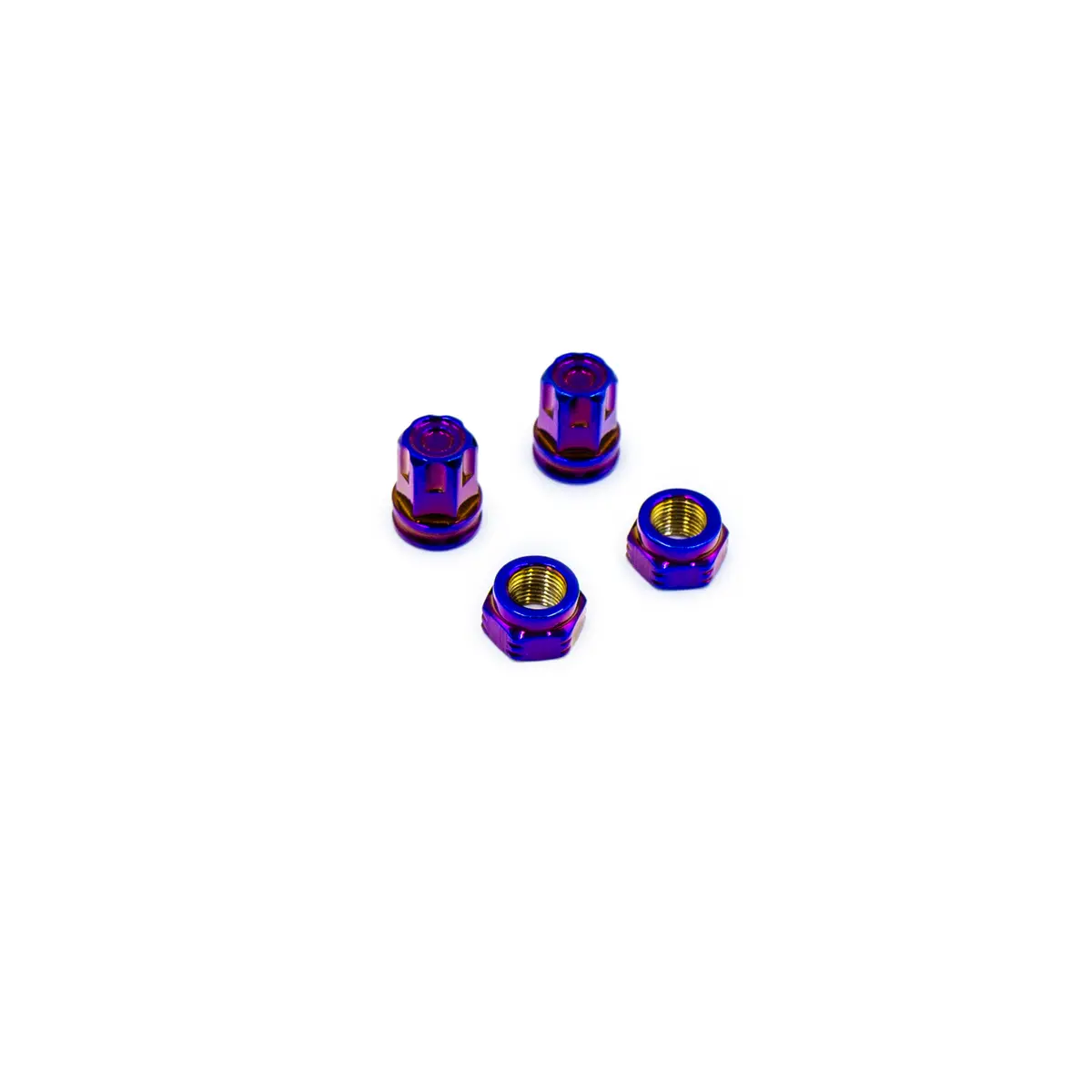 Ti-Ni Valve Cap & Nut Set 1