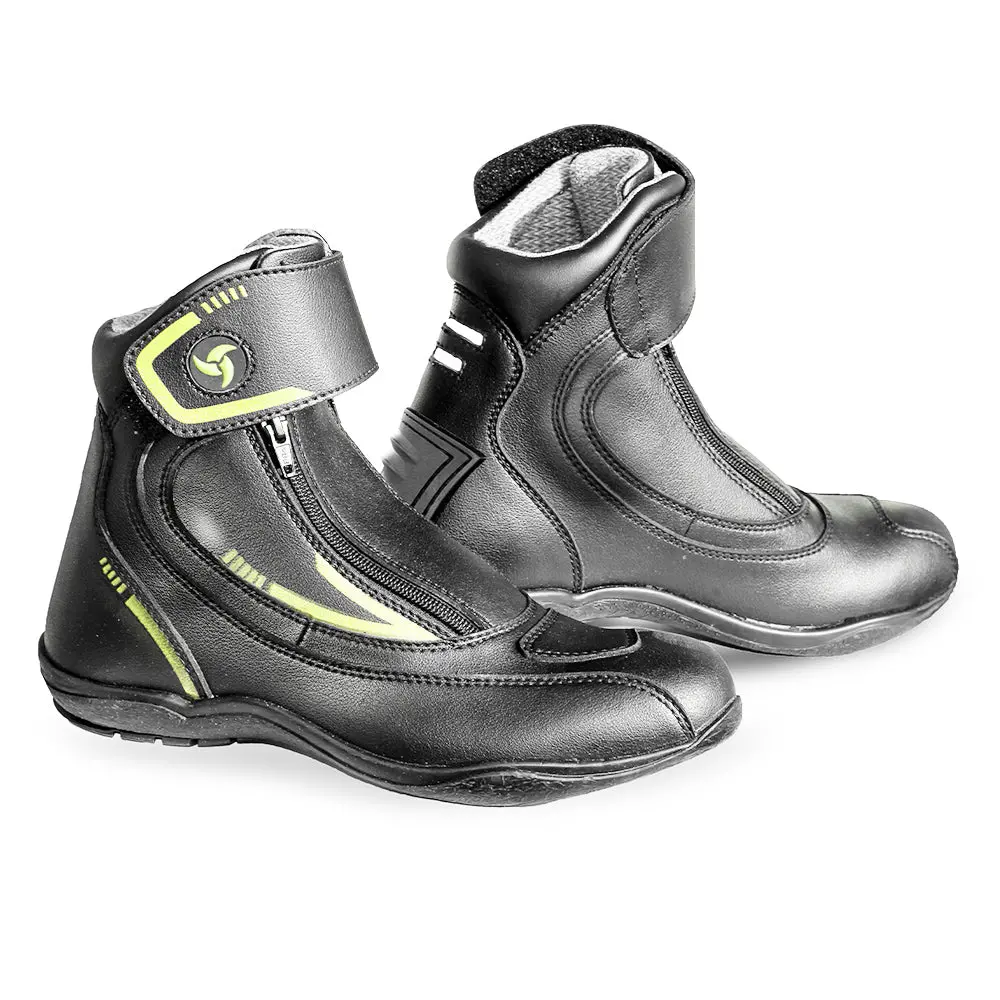 Tourer - Urban/Short Tour Motorcycle Riding Boots (Hi-Viz) 1