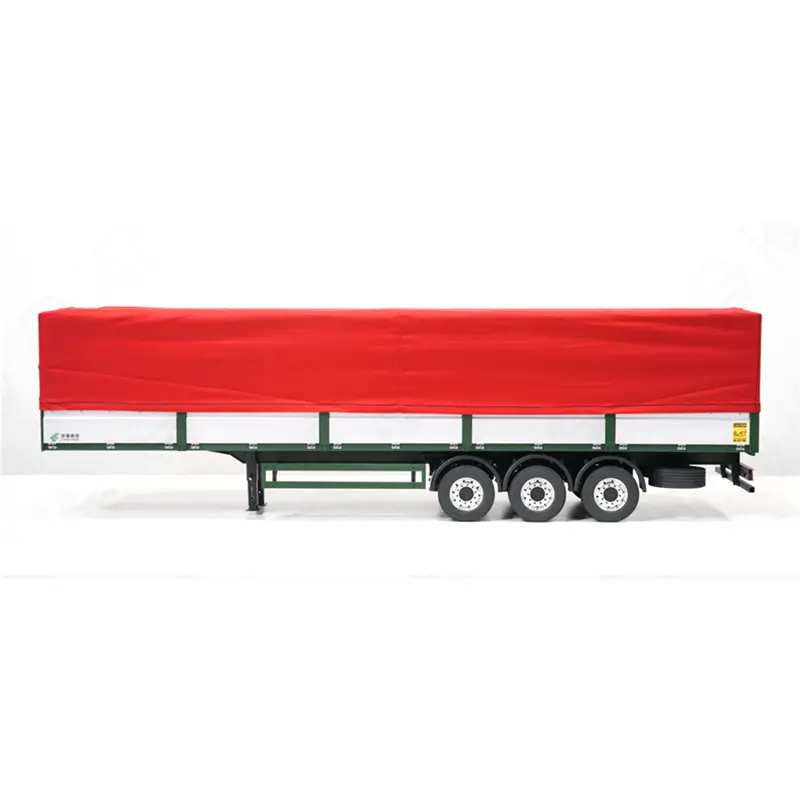 Tow Fence Semi-Hanging Trailer  Metal Tarpaulin All-Aluminum Kit For 1/14 Tamiya Rc Truck Trailer Tippe Scania Actros Fh16 1