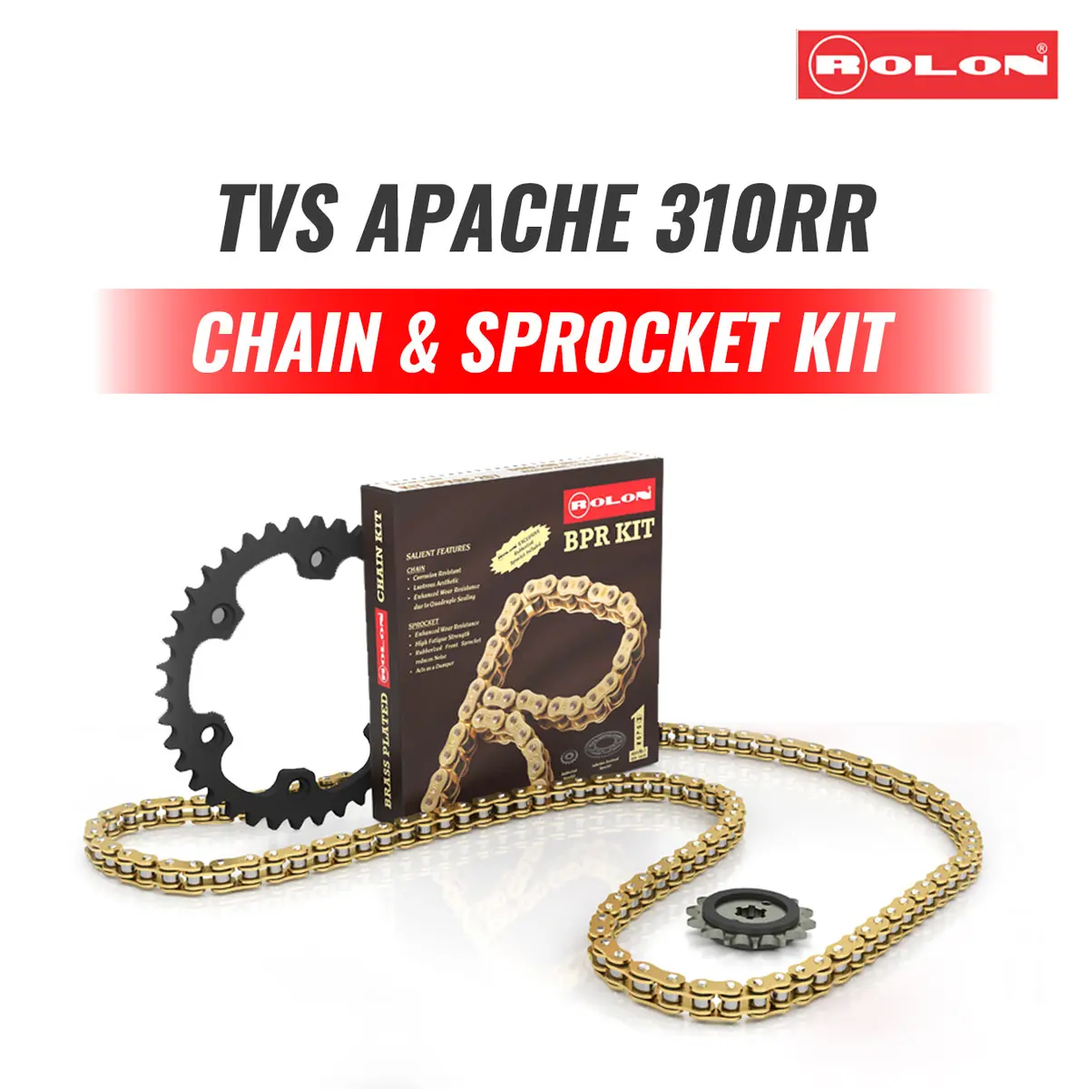 Rolon Brass Chain Sprocket For Tvs Apache 310Rr 1