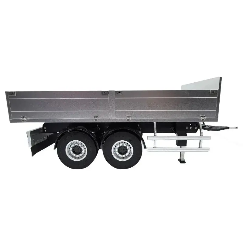 2 Aale Metal Cargo Bucket Trailer For Tamiya 1/14 Rc Tractor 5
