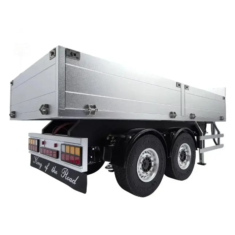 2 Aale Metal Cargo Bucket Trailer For Tamiya 1/14 Rc Tractor 2