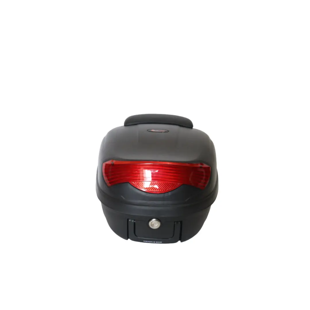 Motocare Fiber Top Box [ E-35 ]- 29 Liters With Backrest 1
