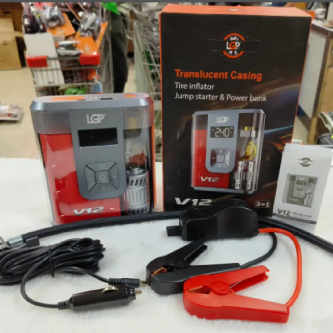 Lgp V12 Tyre Inflator With Battery Starter 1