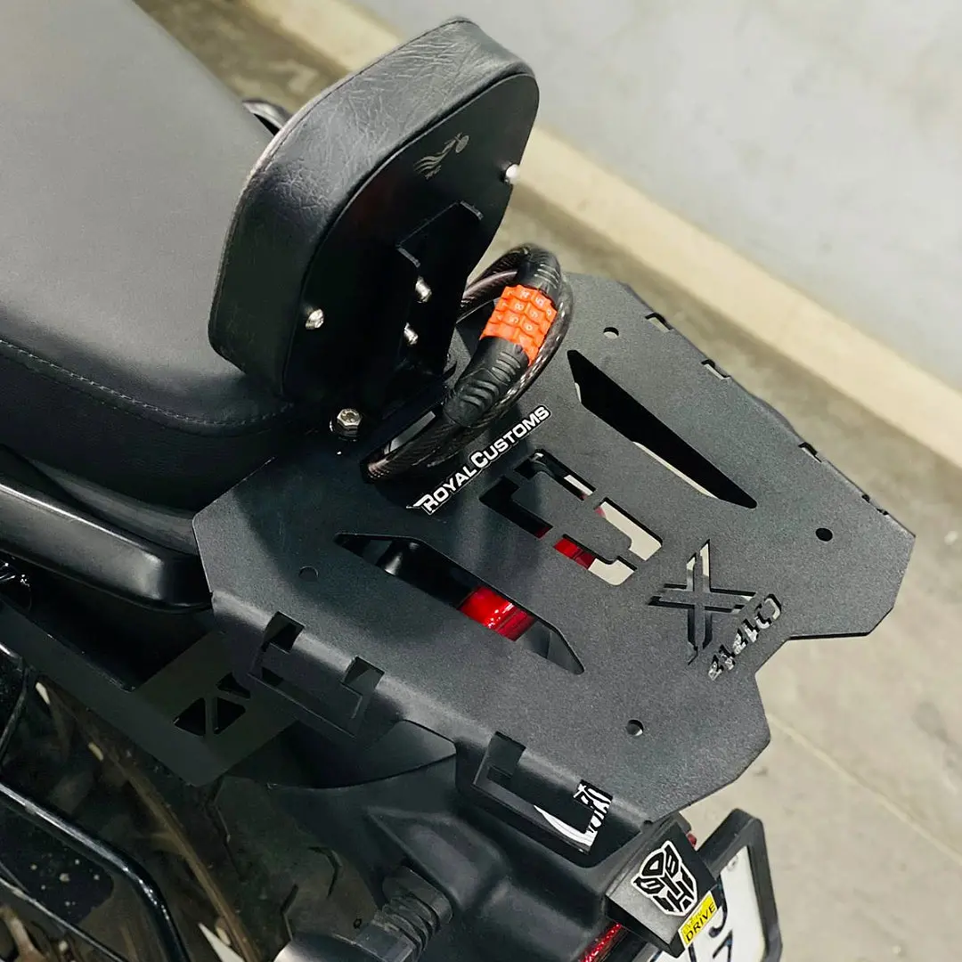 Royal Custom Backrest With Carrier Flat Structure For Harley Davidson X440 1