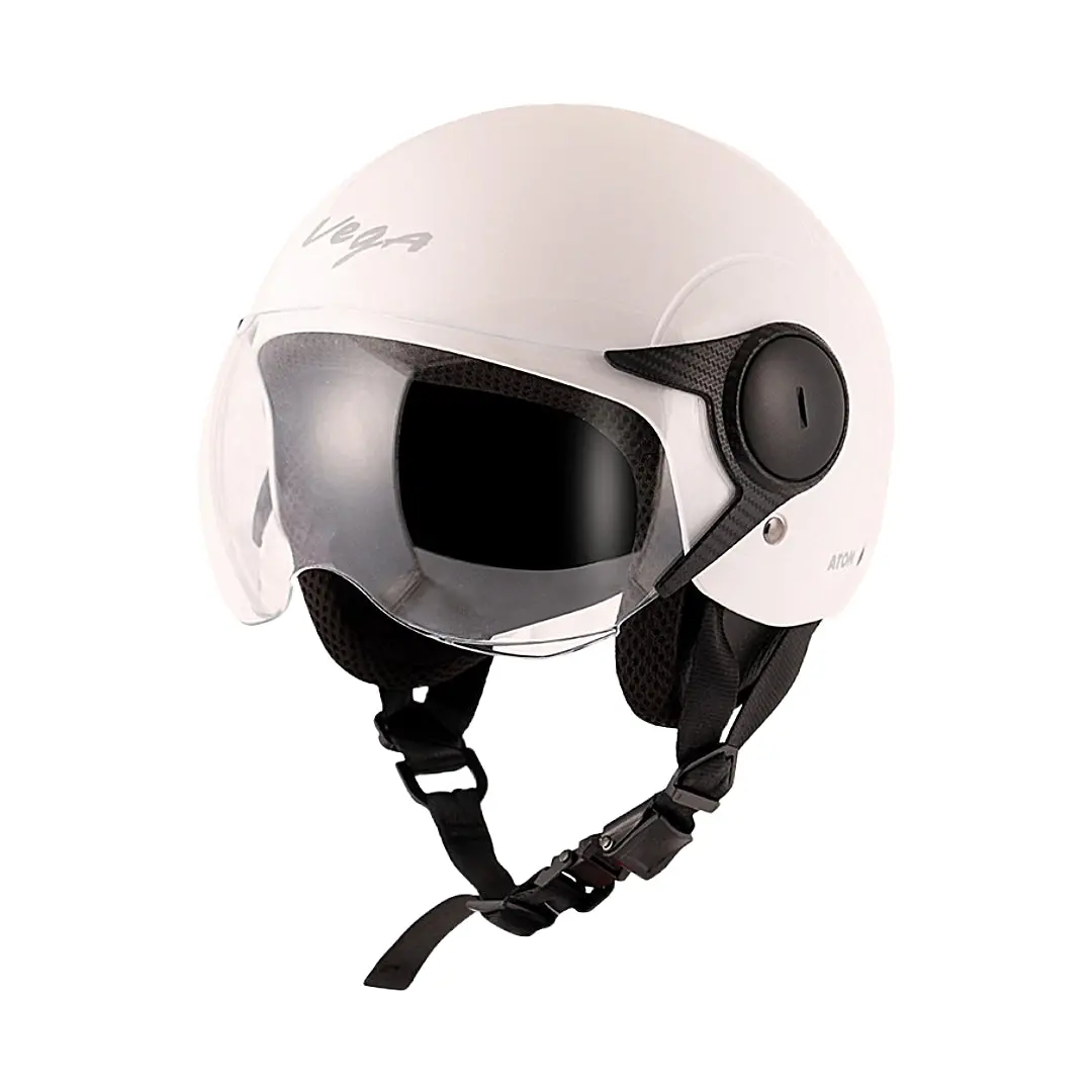 Vega Atom White Helmet With Free Balaclava 1