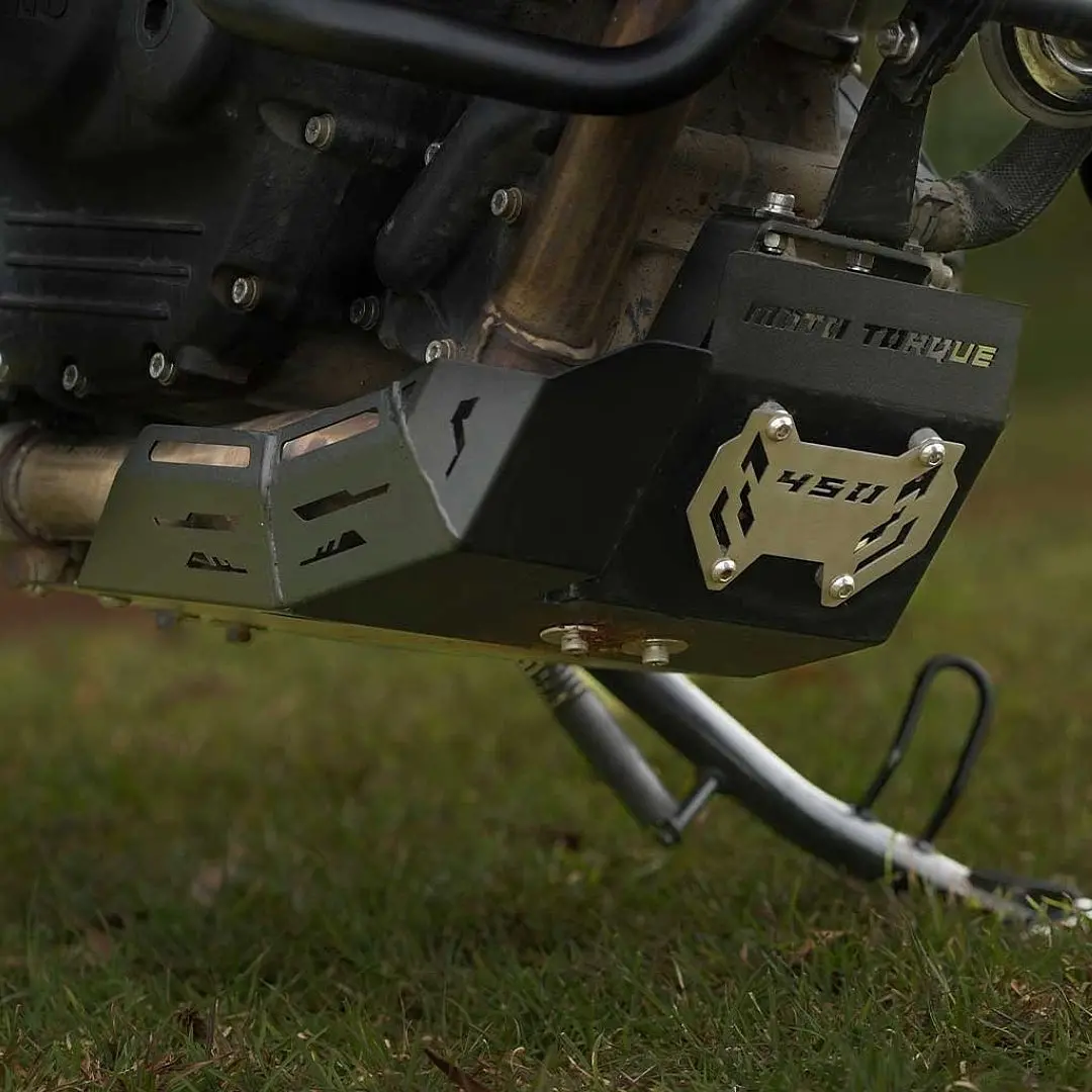 Mototorque Guerrilla 450 Engine Guard(Ms Black & Aluminium) 1