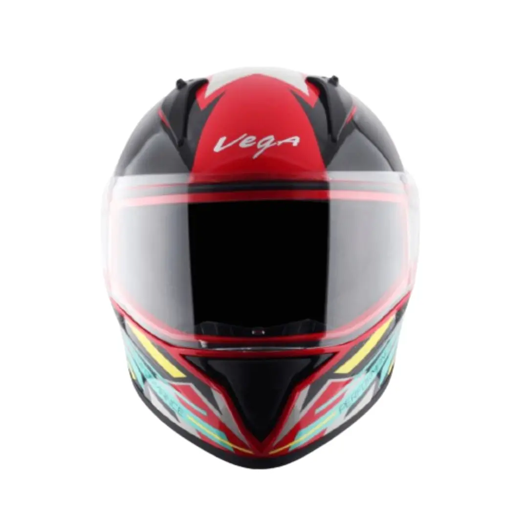Vega Bolt Dice Red Black Helmet 2