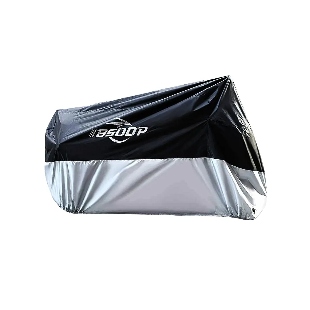 Bsddp Universal Bike Cover Black Silver 1