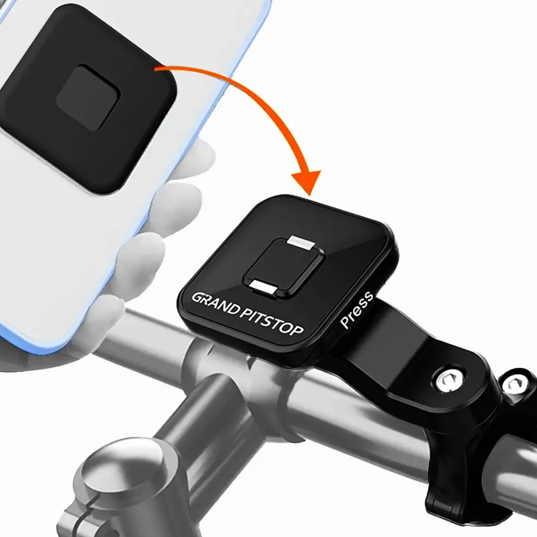 Quick Lock Gen-1 With In-Built Magnetic Lock Technology Handlebar Motorcycle Mobile Holder 2