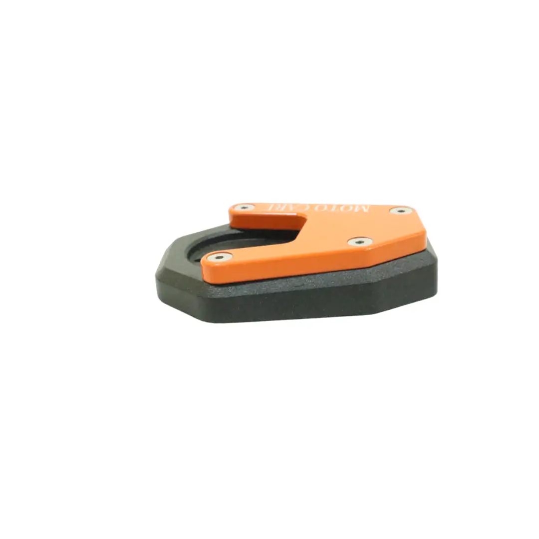 Motocare Cnc Side Stand Extender (Orange) For Adventure 1