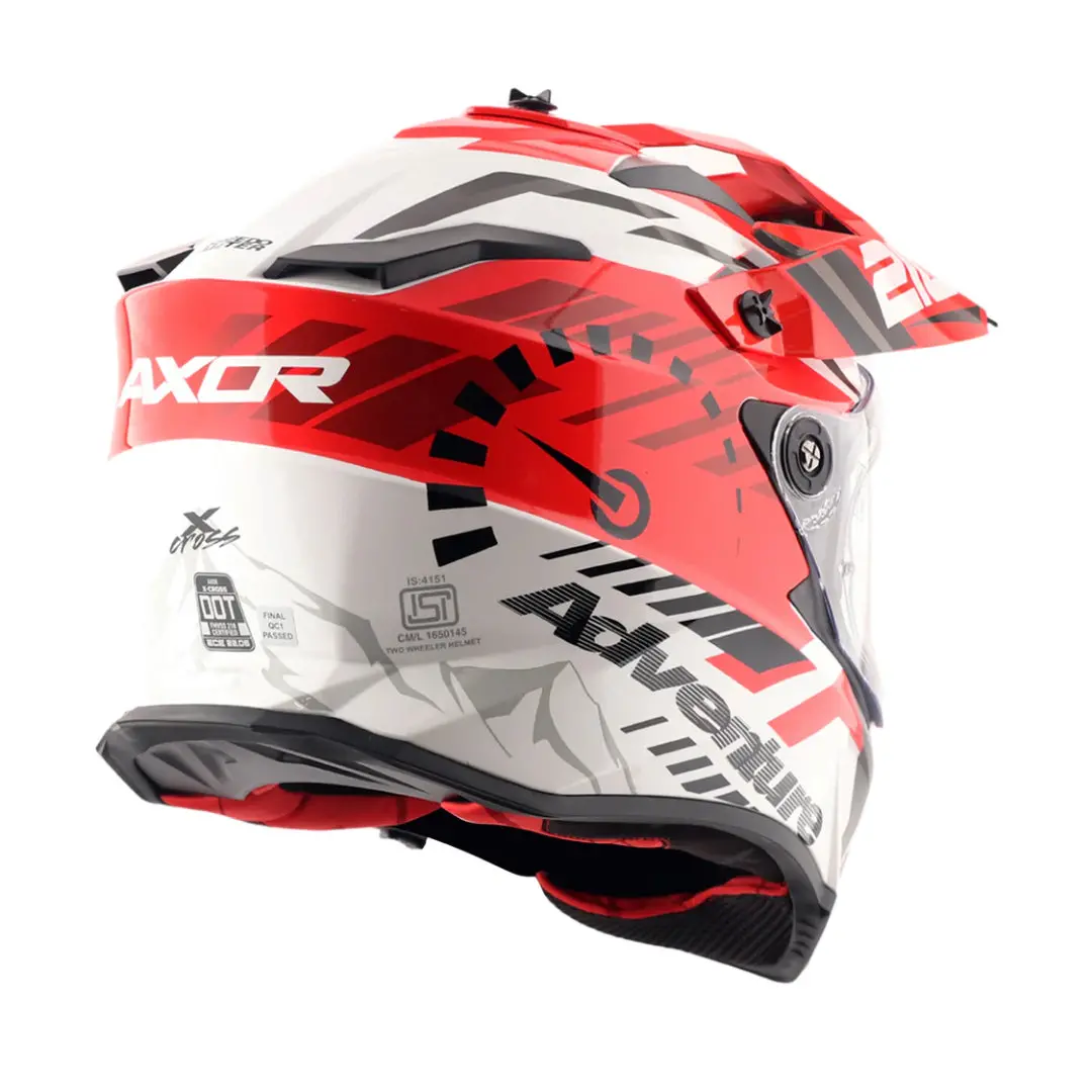Axor X-Cross Dual Visor Speedometer Full Face Motorcycle Helmet 4