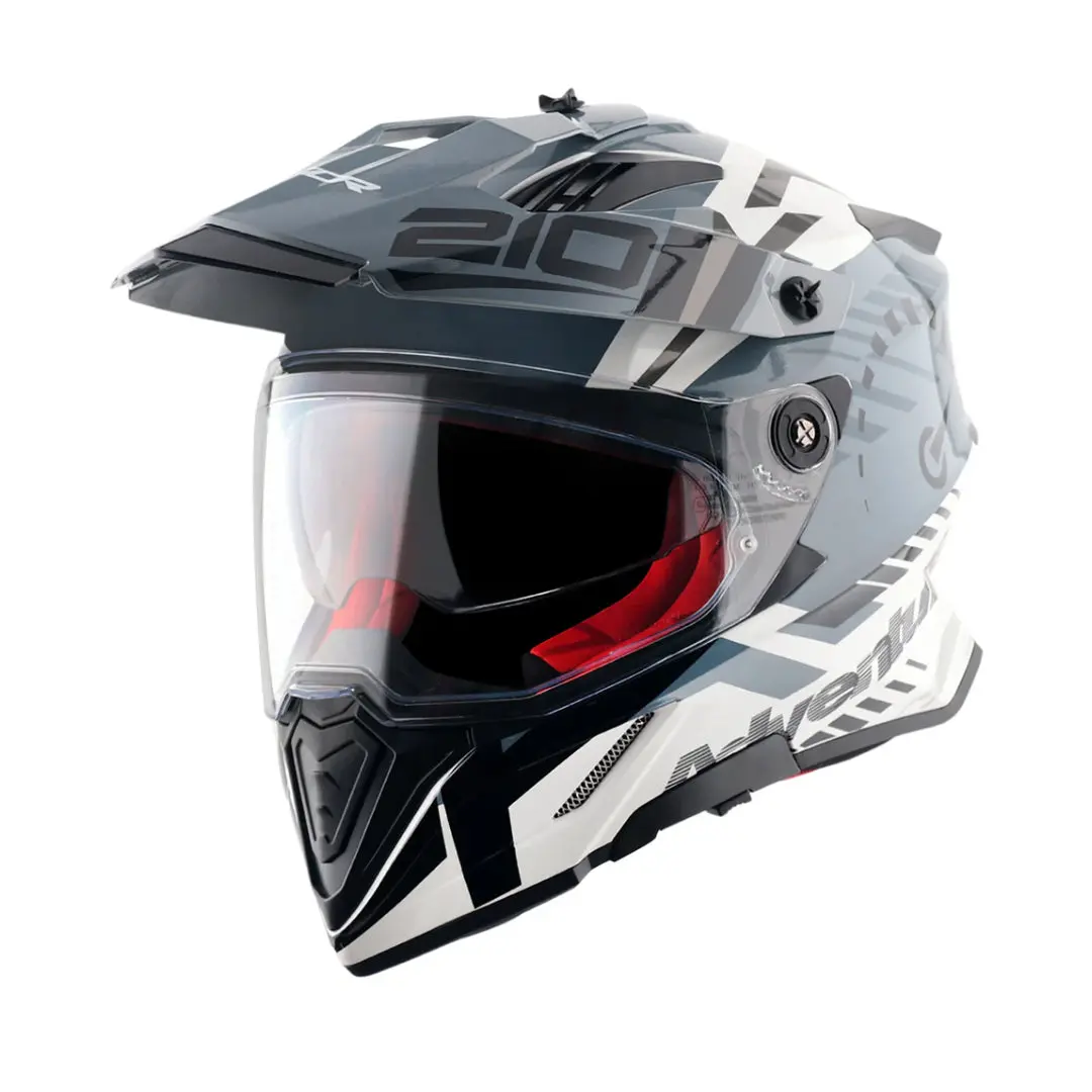 Axor X-Cross Dual Visor Speedometer Full Face Motorcycle Helmet 5