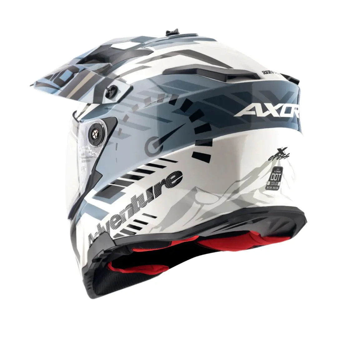 Axor X-Cross Dual Visor Speedometer Full Face Motorcycle Helmet 7