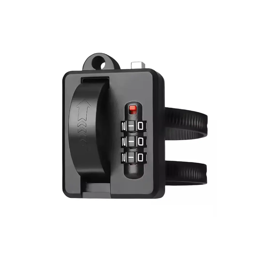 3 Digits Password Anti-Theft Helmet Lock Adjustable Bike Scooter Motorcycle Password Helmet Lock 1