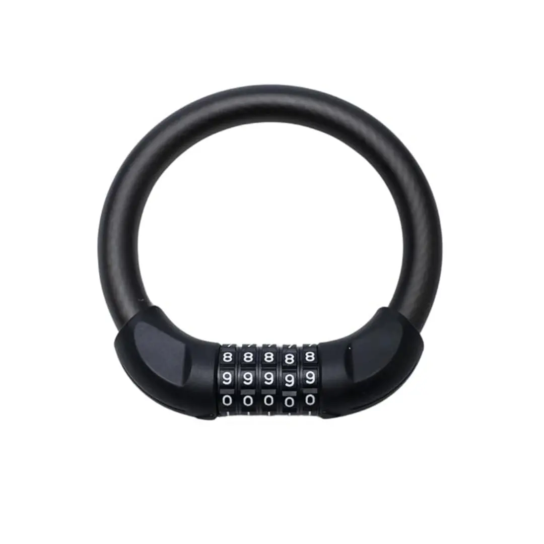 Anti Theft Single Cable Ring Number Lock | Black 1