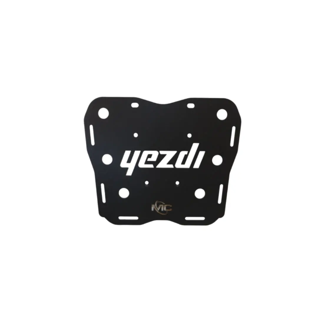 Motocare Cnc Carrier Plate For Yezdi Adventure 1