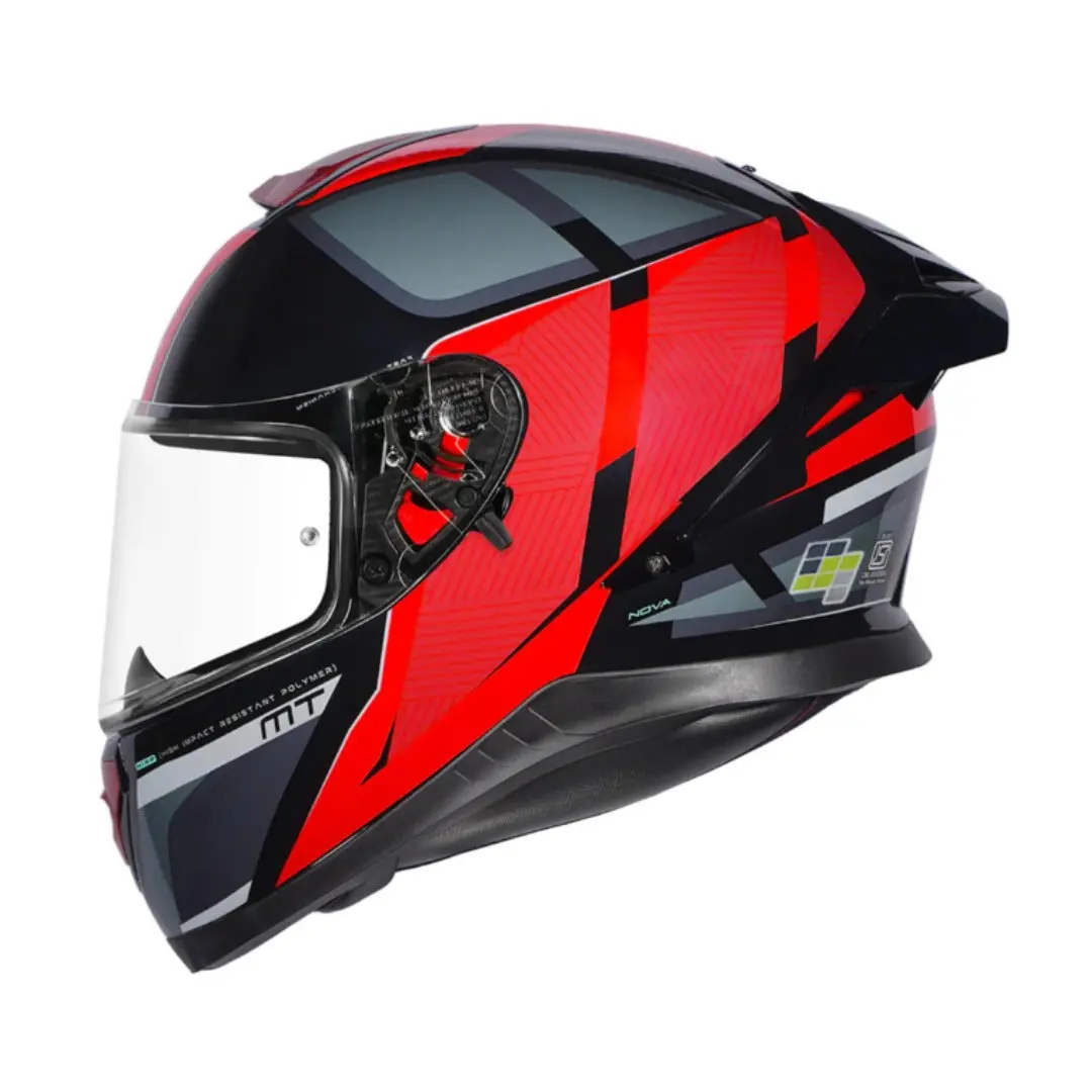 Mt Thunder 3 Vs Pro Nova B5 Gloss Black Red Helmet 1