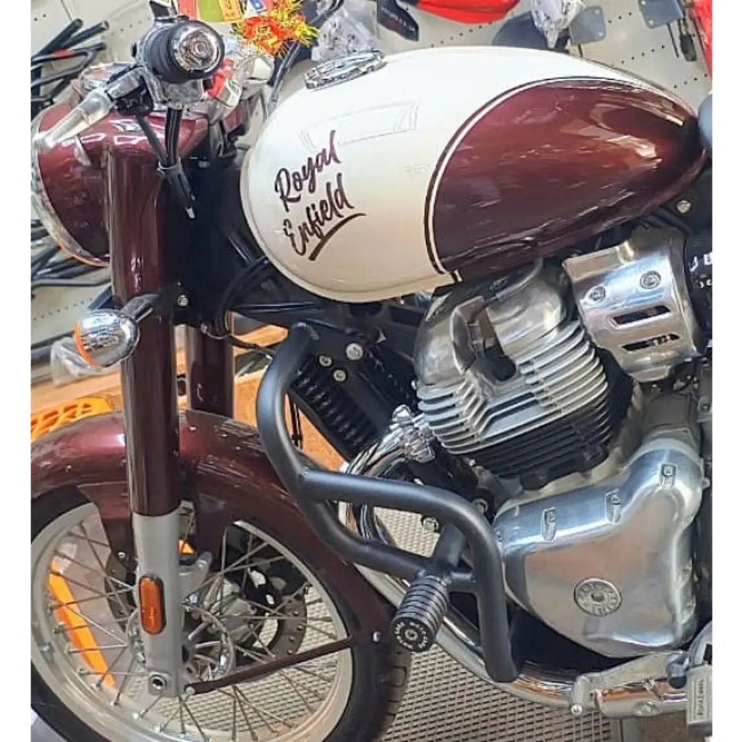 Moto Care Crash Guard With Dual Sliders For Royal Enfield Classic 650 / Shotgun 650 1
