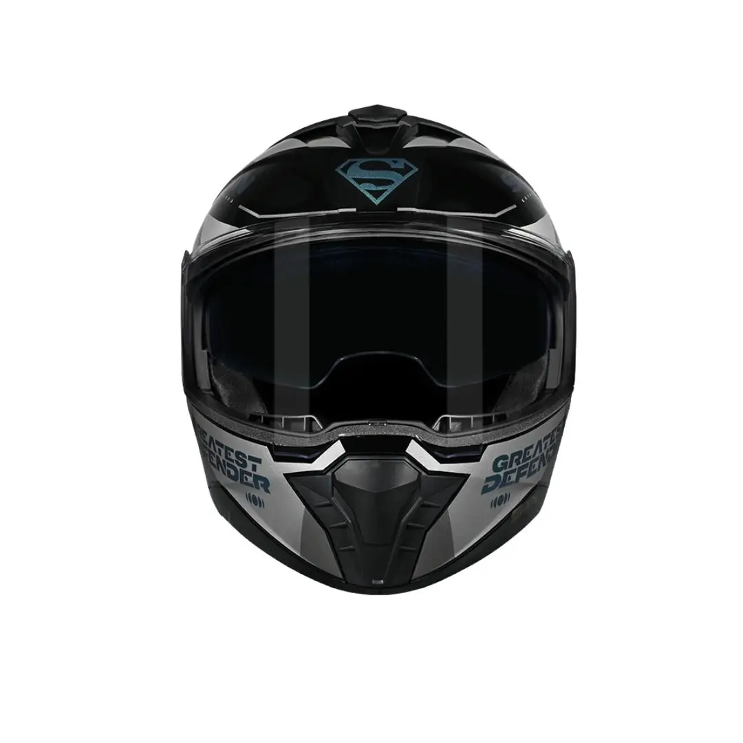 Studds Trooper Superman Edition Helmet – Black Chameleon Blue 1