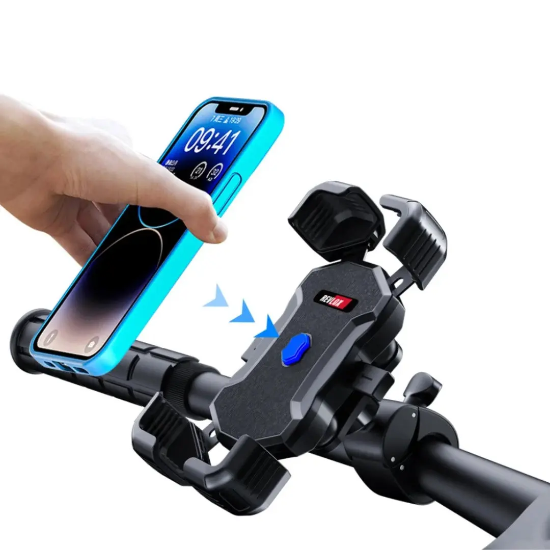 Revlox Flex Pro Motorcycle Mobile Mount With Vibration Dampener | Raida 1