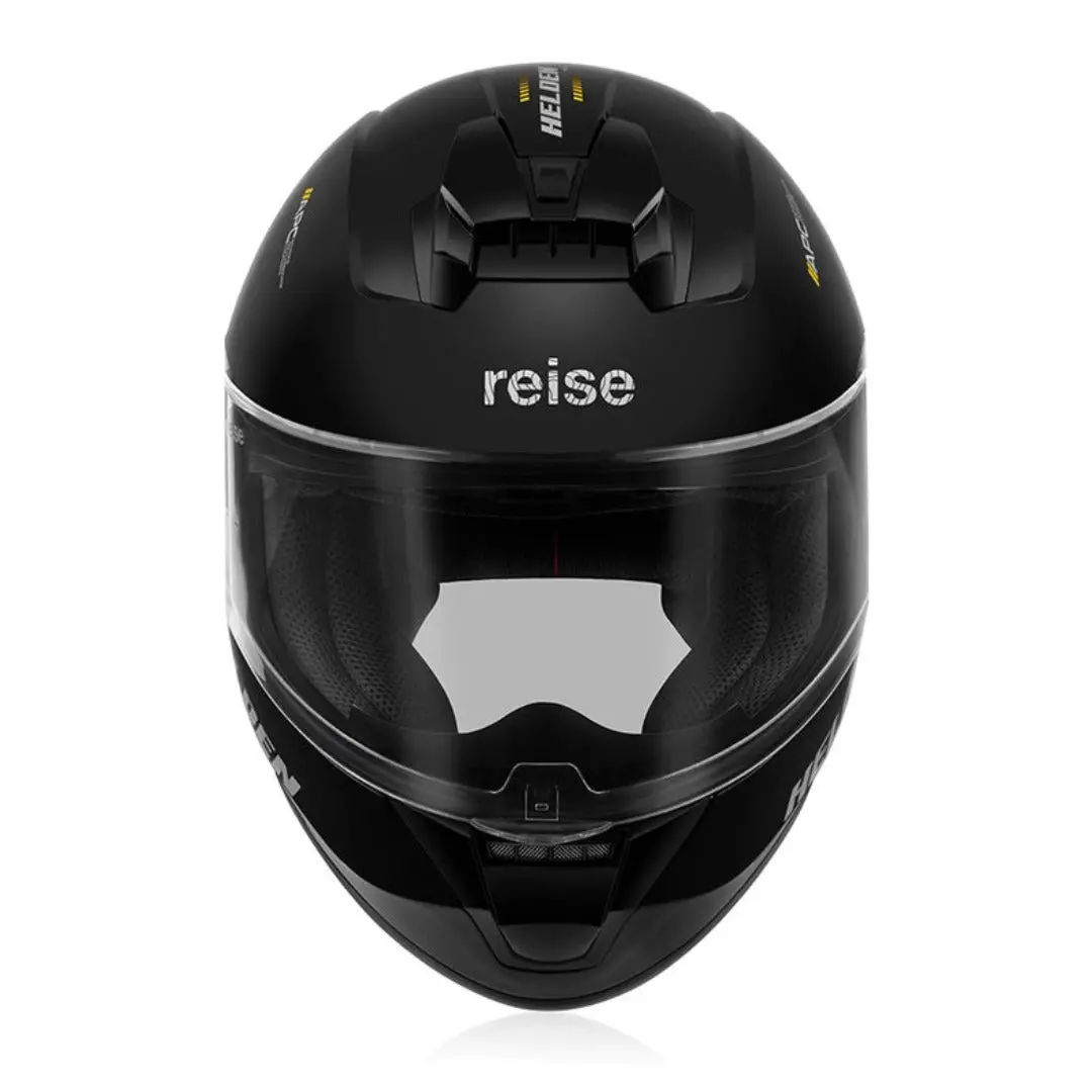 Helden Helmet – Solid Black Gloss | Reise 1