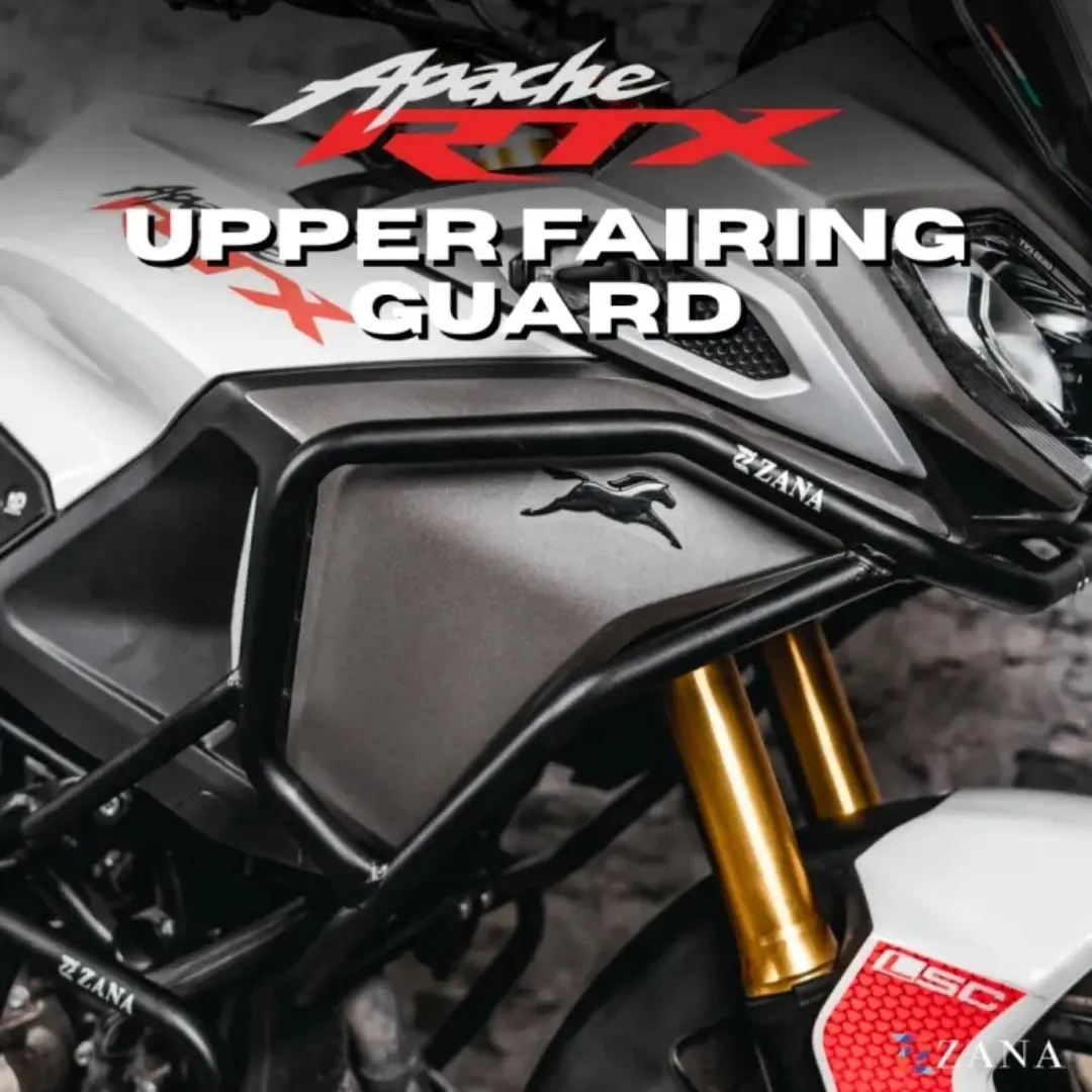 Upper Crash Bars (Fairing Guard) For Tvs Apache Rtx 300 | Zana 1