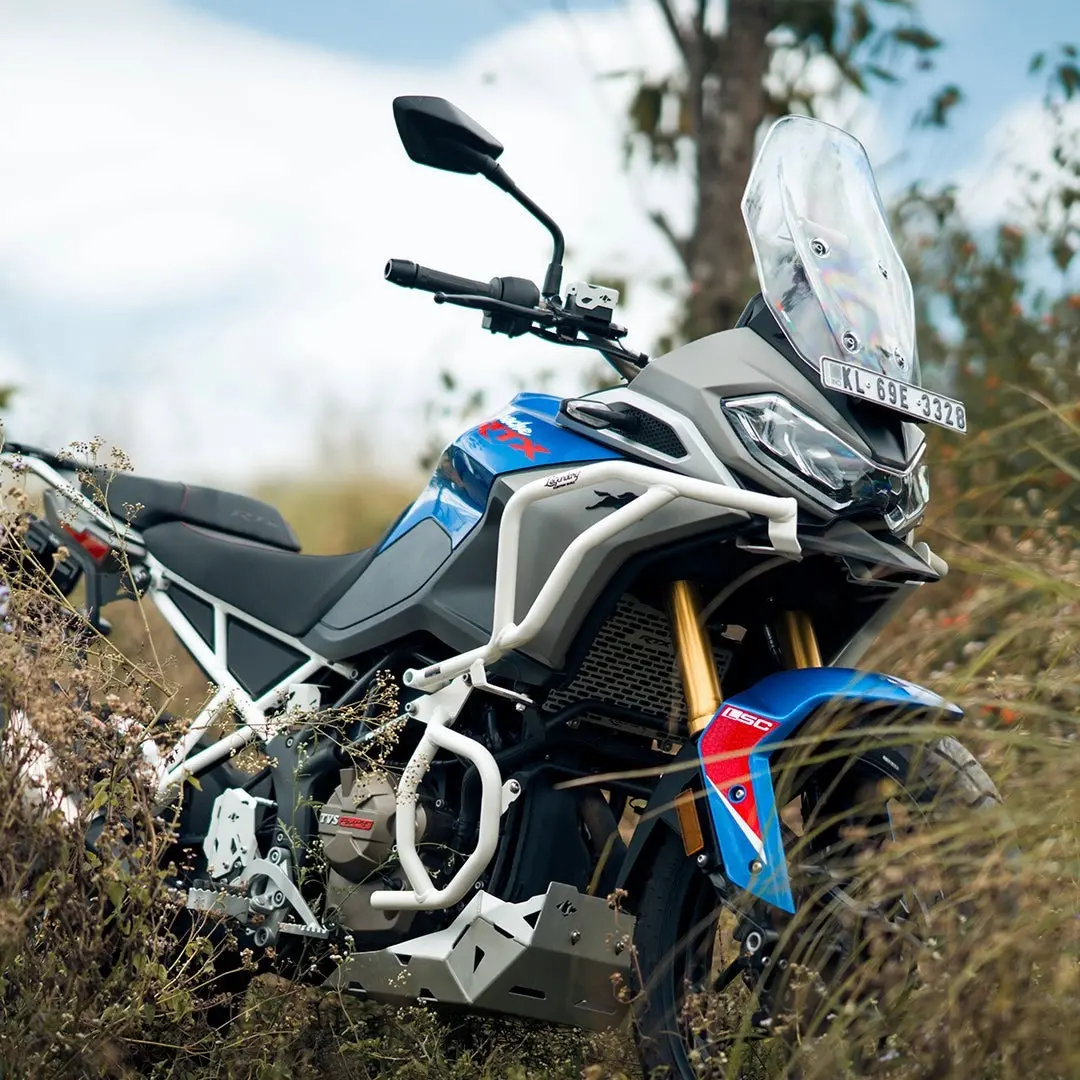 Tvs Apache Rtx 300 Raptor Crash Guard Upper & Lower Set White | Legundary 1